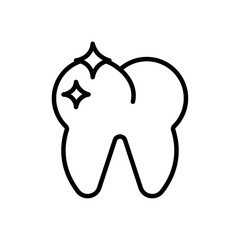 tooth cleaning icon simple vector symbol