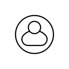 User icon simple vector symbol