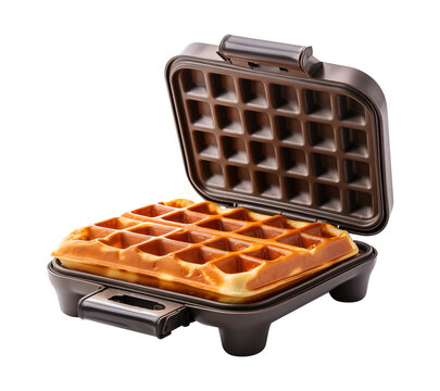 Waffle Maker with Freshly Cooked Waffles