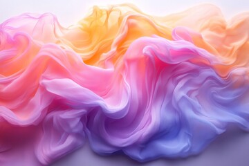 Obraz premium Abstract colorful smoke swirls in vibrant purple and orange hues