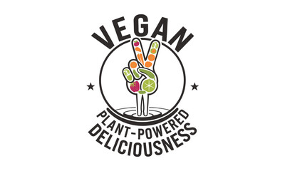 Vegan Food Vector Clipart icon