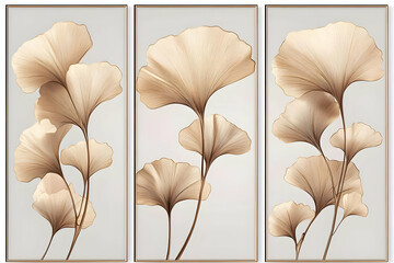 Ginkgo Leaves Wall Art Decor Creates a Calming Atmosphere Perfectly