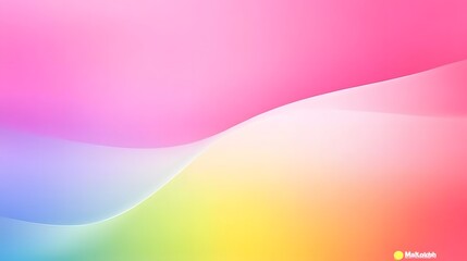 Fototapeta premium Pastel Rainbow Gradient Background Soft Colors Abstract Design