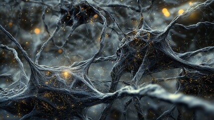 Microscopic Neural Network: Intricate Complexity of the Brain's Interconnected Neurons