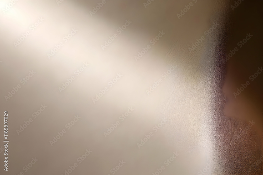 Poster light creates shadows and texture on a surface background