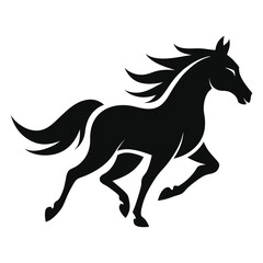 horse silhouette vector