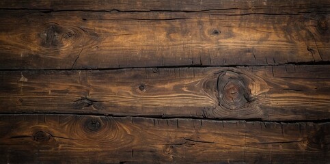 Naklejka premium Dark Wood Texture Background Surface Top View. Old and Weathered. Detailed Grain Texture. Natural Organic Texture. Deep Dark Tones. Ideal for Rustic or Vintage Backgrounds. Textured Designs Template