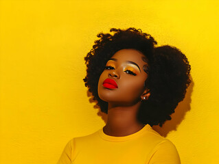 Beauty Shines: Makeup Artist Creates a Stunning Yellow Look