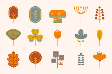Autumn Element Clean Illustration Collection