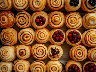 Delicious Pastry Swirls: Exploring Sweet and Savory Toppings and Fillings