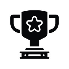 trophy icon. vector glyph icon for your website, mobile, presentation, and logo design.