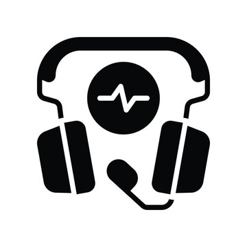 recommend clip art: headphone icon. vector glyph icon for your website, mobile, presentation, and logo design.