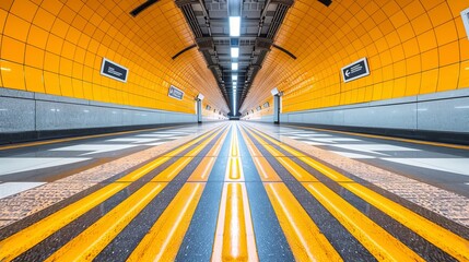 Vibrant subway advertising poster showcasing engaging visuals and captivating message