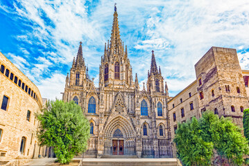 Metropolitan Cathedral Basilica of the Holy Cross and Saint Eulalia. Balcelona.