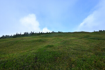 Obraz premium Climbing Mt. Aizu-Komagatake, Fukushima