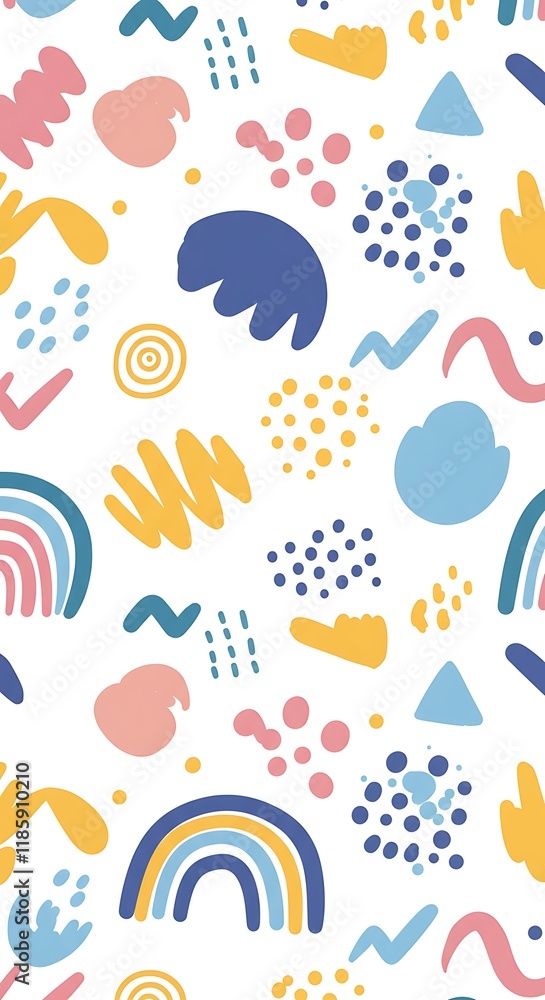 Aufkleber abstract background with hand drawn pattern design