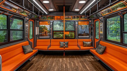 Eye catching advertising poster displayed in a subway station for maximum visibility