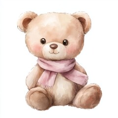 Obraz premium Teddy bear isolated on white background