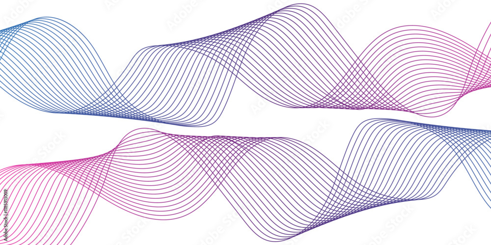 Aufkleber abstract flowing lines minimalist wave pattern. background lines wave abstract stripe design. modern