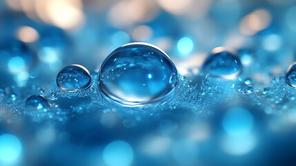 Water Droplets Form and Reflect Light Beautifully