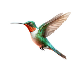 Fototapeta premium Hummingbird Bird Garden Clipart Vector Illustration