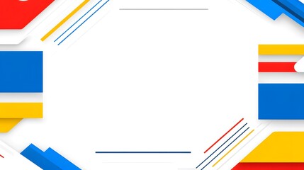 Abstract Geometric Background  Colorful Design Template