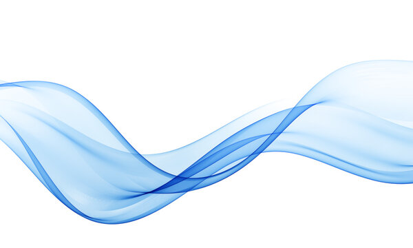 Blue colored abstract wave flow.