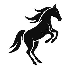 horse silhouette vector
