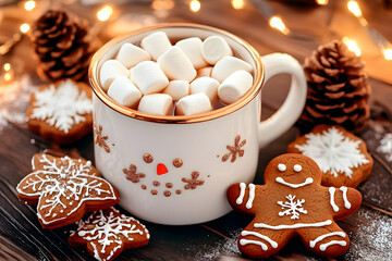 Hot Cocoa, Gingerbread Cookies, and Marshmallows Create Winter Magic