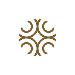 Minimal Webbing Circle Logo