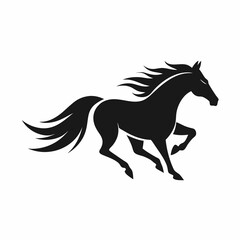 horse silhouette vector
