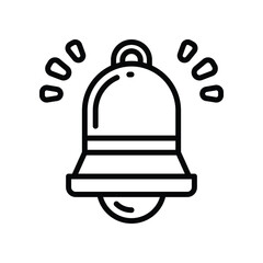 bell icon. vector line icon for your website, mobile, presentation, and logo design.