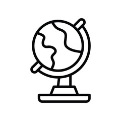 globe icon. vector line icon for your website, mobile, presentation, and logo design.