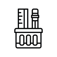 stationary icon. vector line icon for your website, mobile, presentation, and logo design.