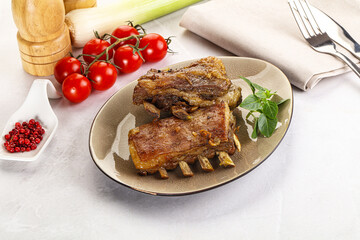 Roasted Lamb ribs with spices