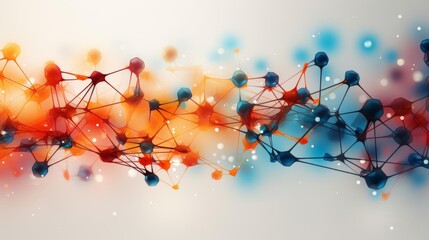 A colorful, abstract image of many small dots and lines