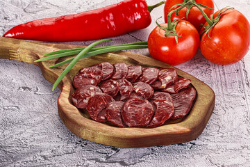 Wild Bear meat homemade sausages