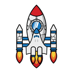 Obraz premium Rocket Illustration