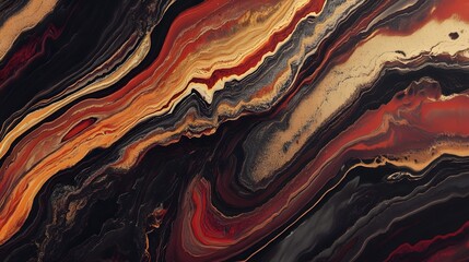 Obraz premium Abstract Red Gold Black Marble Texture Background