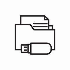 business portfolio case icon vector sign