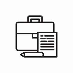 portfolio business document icon vector sign