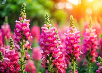 Obraz premium Atok, Benguet's vibrant pink snapdragons: a stunning Northern Luzon flower photography subject.