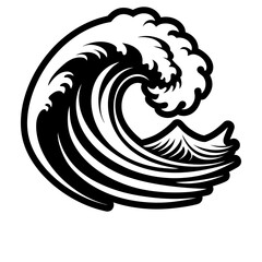 A glyph icon of power wave symbol