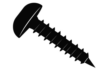 screw  silhouette vector illustration