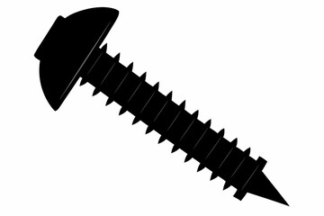 screw  silhouette vector illustration