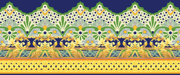 Ornate floral designs with detailed frames, creating luxurious backgrounds and decorative textiles.