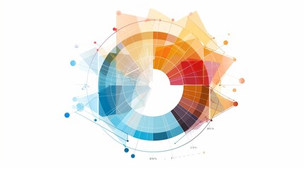 A radar chart visualizing financial risk across different sectors, with labeled axes and a transparent background.