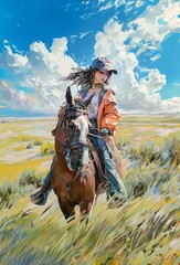 Vibrant Anime Adventure in Nature's Splendor