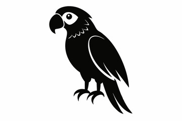 parrot  silhouette vector illustration