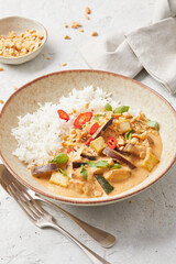 Panang Curry with Rice